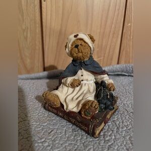 Charming Nurse Bear Figurine - Cream and Brown